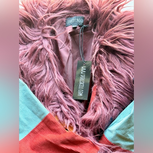 Dolls Kill NWT Current Mood Break Free Corduroy Penny Lane Jacket Coat XXS - Picture 14 of 16